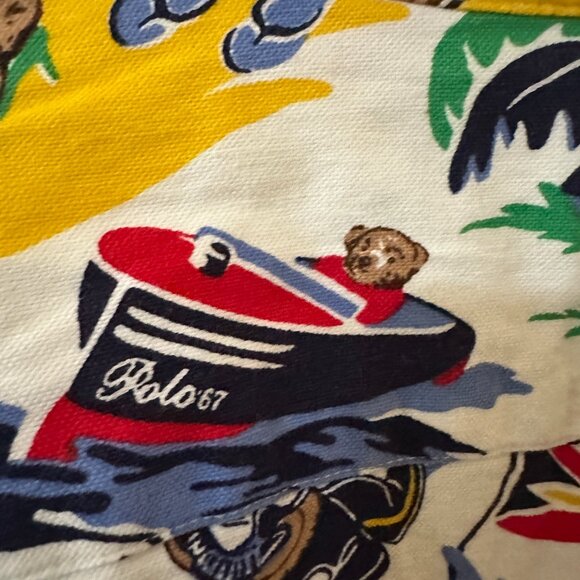 Lot of 2 Polo Ralph Lauren SS Button Front Shirt Medium 10-12 - Picture 8 of 14